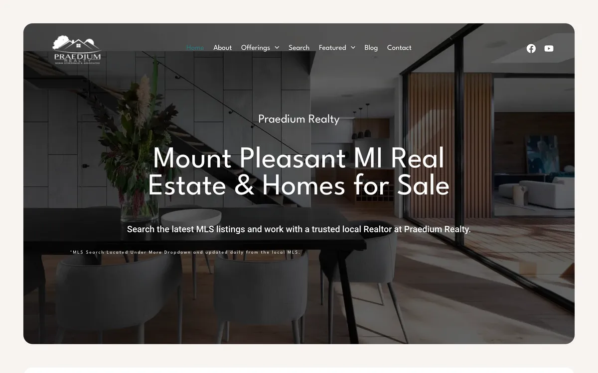Praedium Realty website by DockSyde