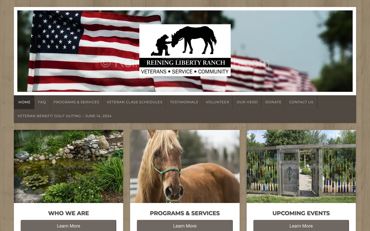 Reining Liberty Ranch previous website