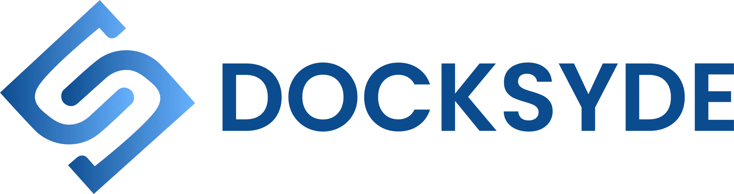 DockSyde Creative logo featuring a stylized blue 'S' and the brand name "DOCKSYDE" in bold lettering, representing SEO services for local businesses in Traverse City.