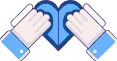 Hands forming a heart shape, symbolizing community connection and customer engagement, relevant to optimizing Google Business Profiles for local businesses.