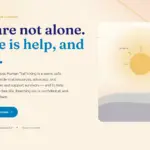 Coalition to Combat Human Trafficking website homepage with hopeful message