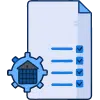 Image depicting a checklist with a gear icon, symbolizing optimization and management of Google Business Profiles for enhanced local visibility and customer engagement.