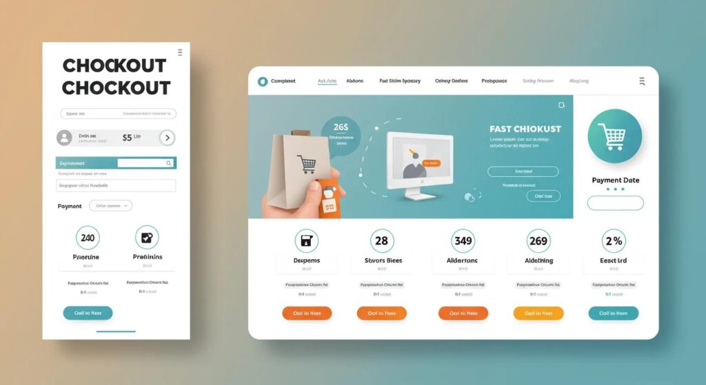 Fast and secure checkout process for e-commerce