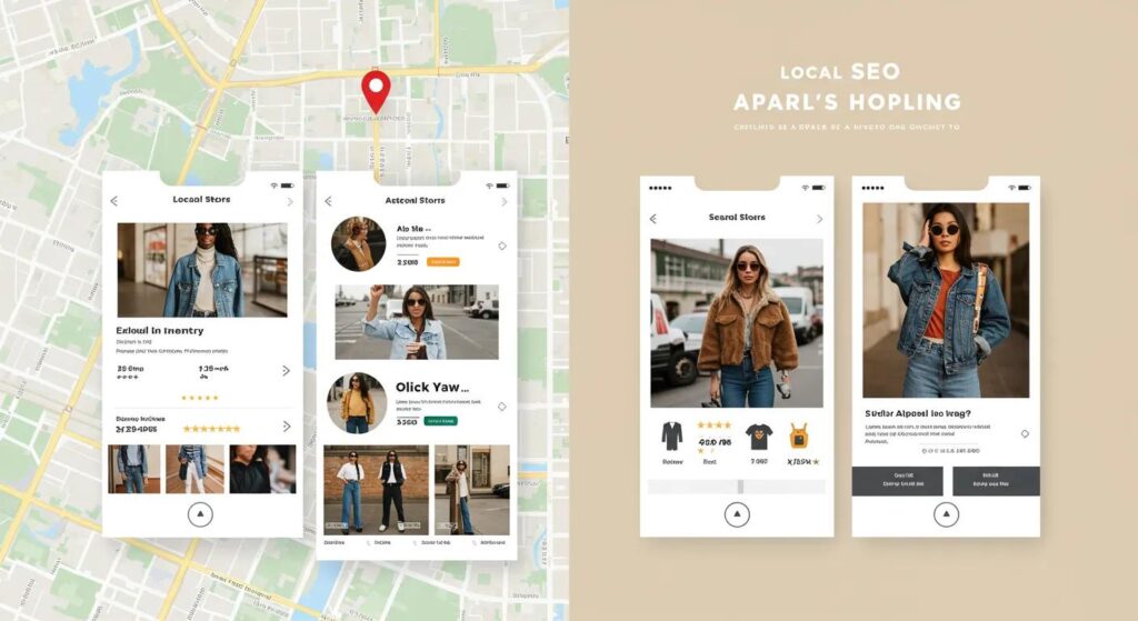 Mobile-first design for local SEO and apparel shopping